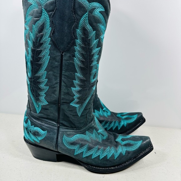 Los Altos Lizard Cowboy Boot 10 M Western Southwestern - Picture 3 of 7